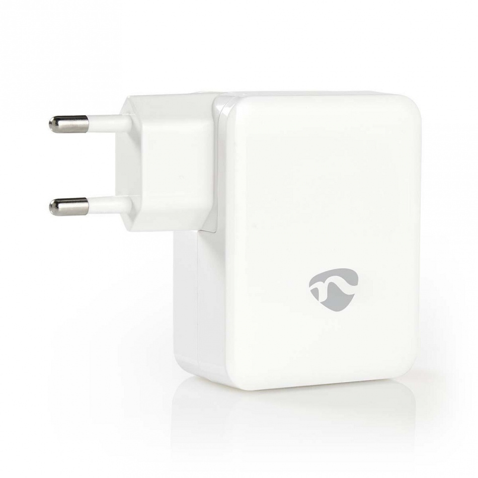 Nedis USB-väggladdare 4.8A 2xUSB-A och 1xUSB-C, vit
