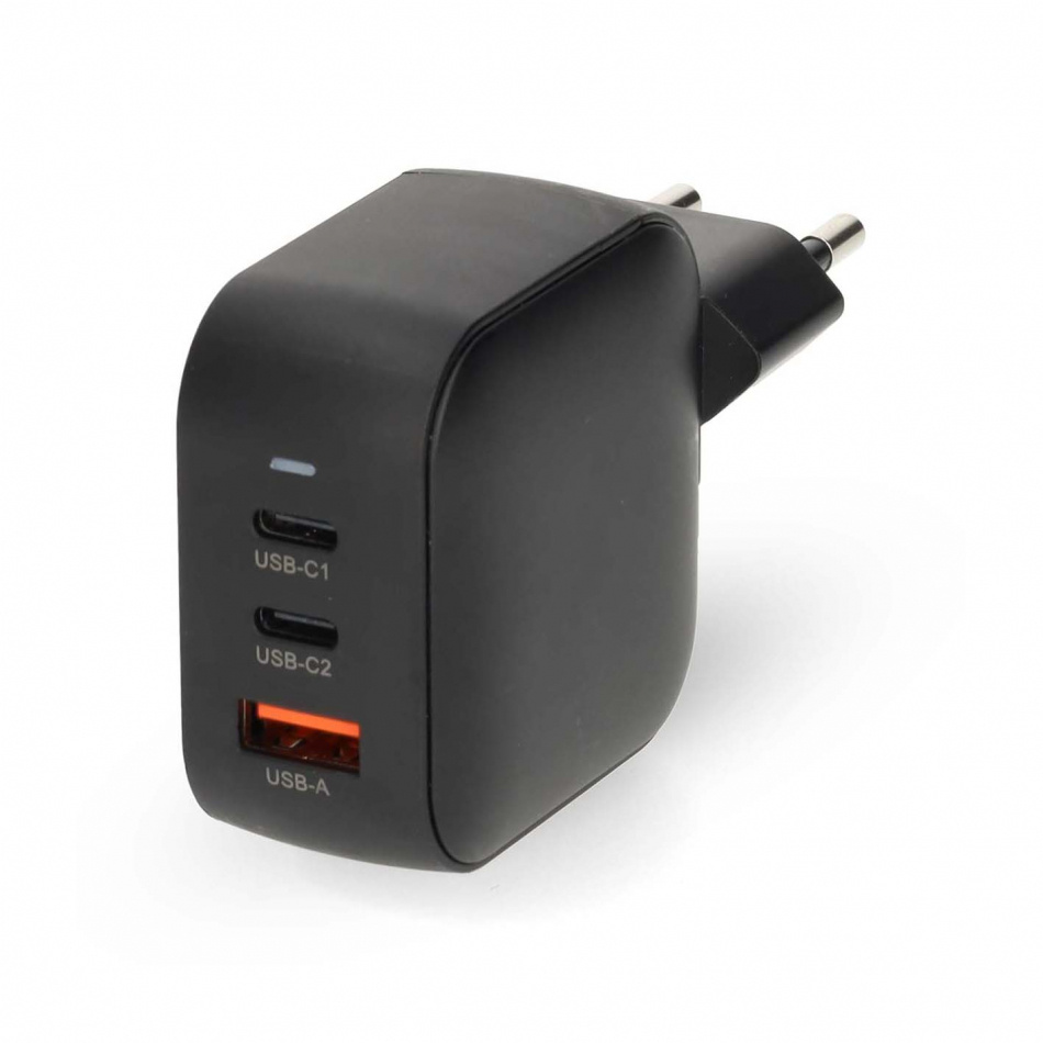 Nedis WCH-A70 GaN-väggladdare 70 Watt, svart