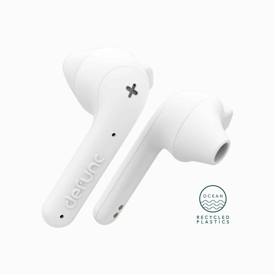 Defunc TRUE BASIC II trådlösa in-ear hörlurar, vita