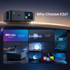 Yaber K2s Pro Full HD LCD-projektor med Dolby Audio & Sound by JBL Yaber K2s Pro Full HD LCD-projektor med Dolby Audio & Sound by JBL