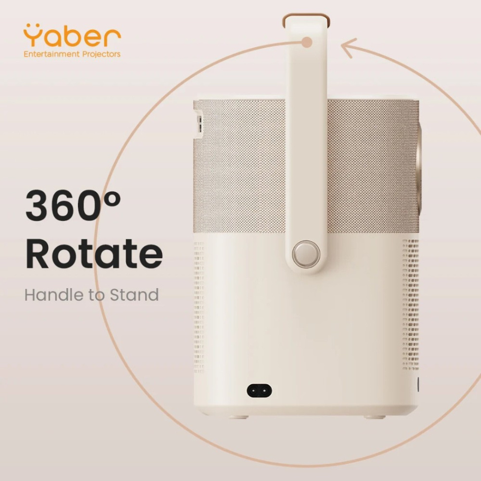 Yaber T2 Plus GTV, bärbar Full HD-projektor med Sound by JBL & batteridrift