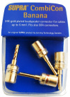 Supra Combicon Banana, 4-pack banankontakter Supra Combicon Banana, 4-pack banankontakter
