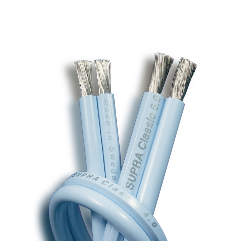 Supra Classic 6.0, isblå högtalarkabel lösmeter