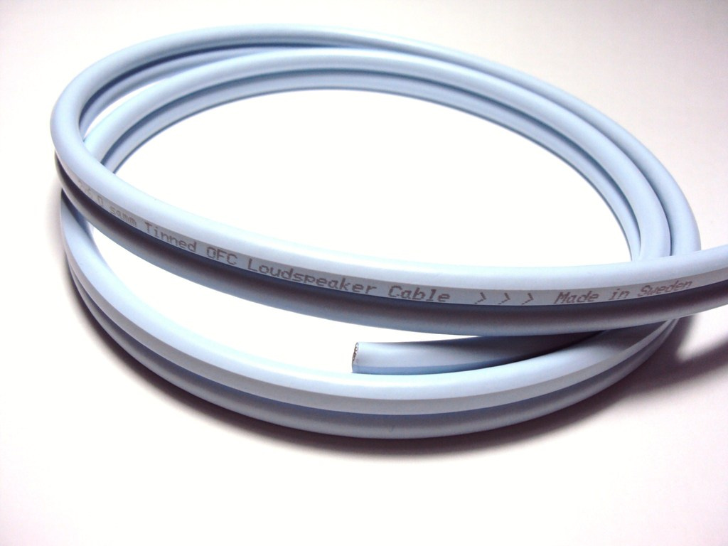 Supra Classic 6.0, isblå högtalarkabel lösmeter