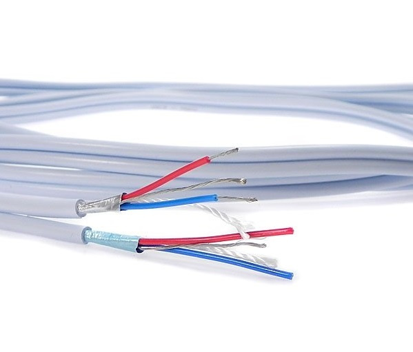 Supra Dual ljudkabel, is-blå lösmeter