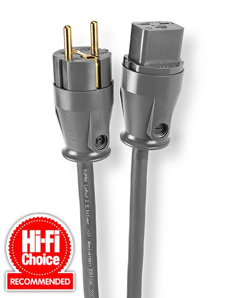 Supra Lorad 2.5 SPC strömkabel 16 Ampere, rak stickpropp