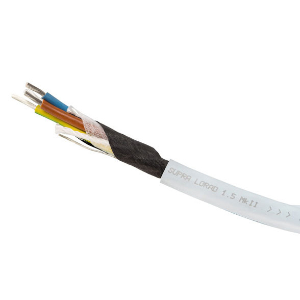Supra LoRad 3x1.5 mkII skärmad strömkabel, lösmeter