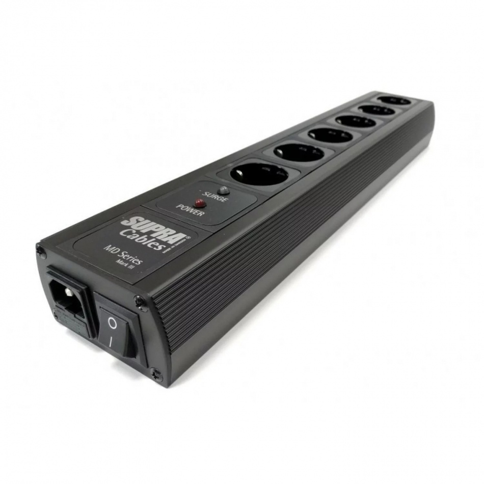 Supra MD06-SPC SP MK3.1 Switch, grendosa med NIF-filter, överspänningsskydd & strömbrytare, Black Edition