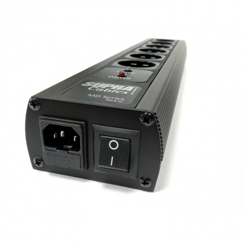 Supra MD06-SPC SP MK3.1 Switch, grendosa med NIF-filter, överspänningsskydd & strömbrytare, Black Edition