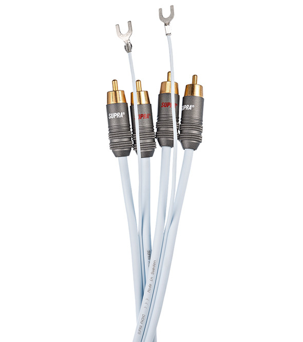 Supra Phono-2 RCA-SC ljudkabel för vinylspelare, 1.5 meter