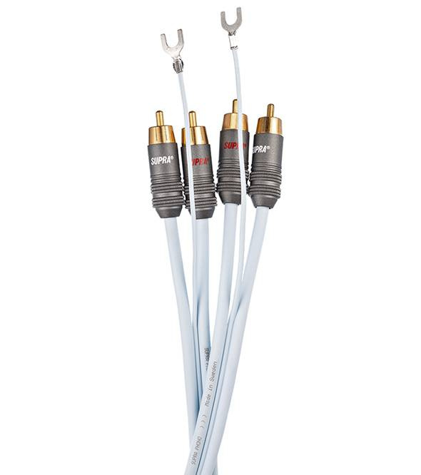 Supra Phono-2 RCA-SC ljudkabel för vinylspelare, 1 meter