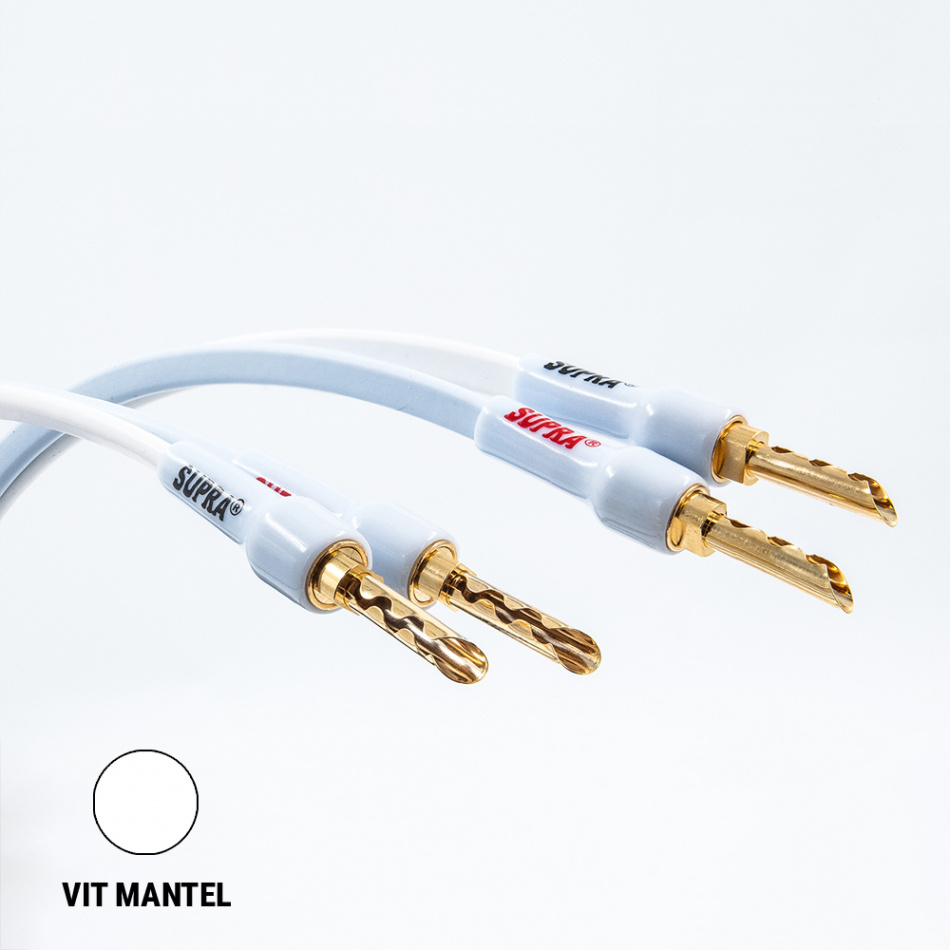 Supra PLY 3.4 Combicon Högtalarkabel Centerhögtalare, vit