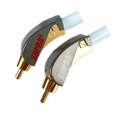 Supra PPR-B vinklade RCA-kontakter, 1 par