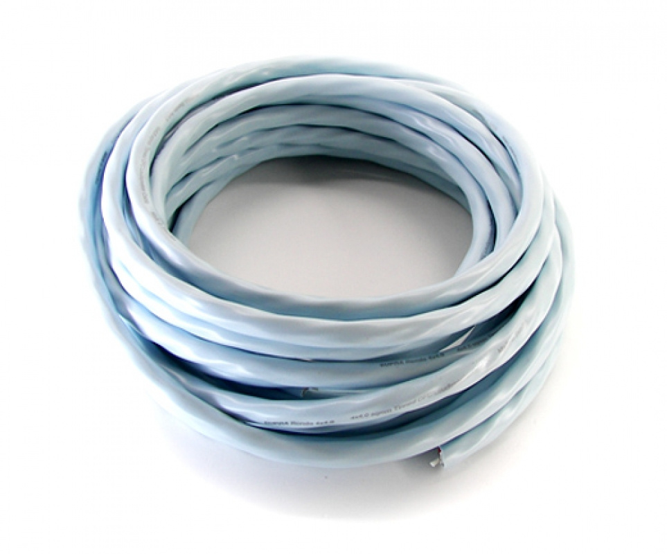 Supra Rondo 4x4.0, isblå högtalarkabel lösmeter