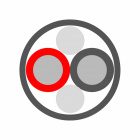 Supra Skyflex 2x1.6 FRHF högtalarkabel, lösmeter svart Supra Skyflex 2x1.6 FRHF högtalarkabel, lösmeter svart