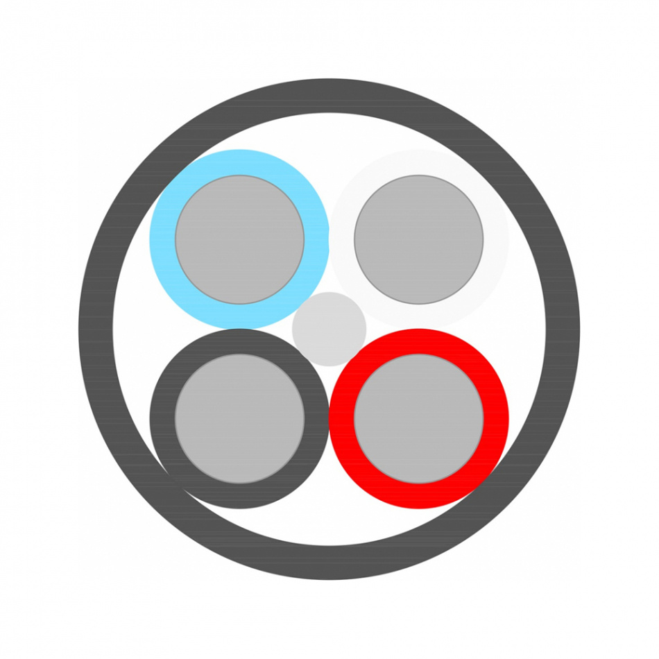 Supra Skyflex 4x4.0 FRHF högtalarkabel, lösmeter svart