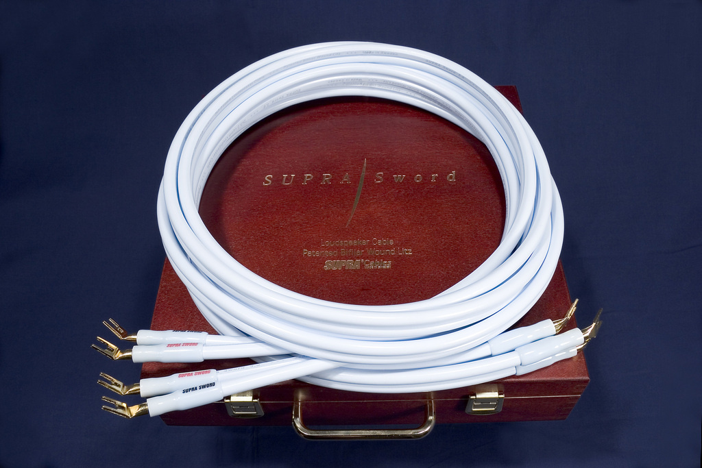 Supra Sword Combicon, 2x2 meter terminerad högtalarkabel, stereopar