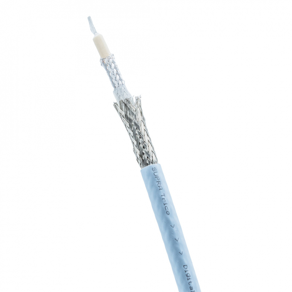 Supra Trico Coaxial S/PDIF RCA ljudkabel, 1 meter