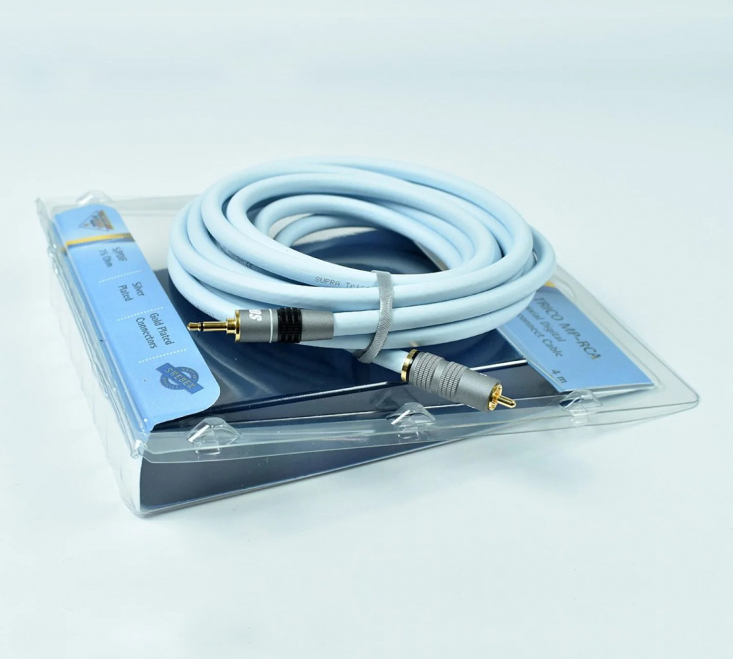 Supra Trico MP Coaxial S/PDIF RCA ljudkabel