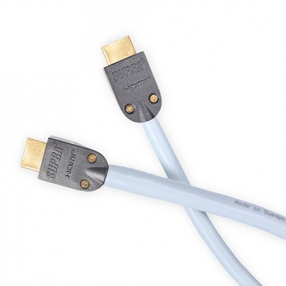 Supra HDMI 2.1 UHD8K, HDMI-kabel med stöd för 8K HDR, 0.5 meter