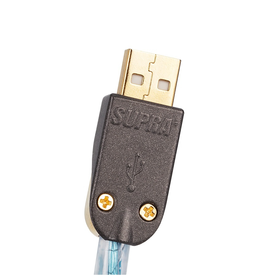 Supra USB 2.0 Excalibur A-B, silverpläterad USB-kabel