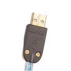 Supra USB 2.0 Excalibur A-B, silverplterad USB-kabel
