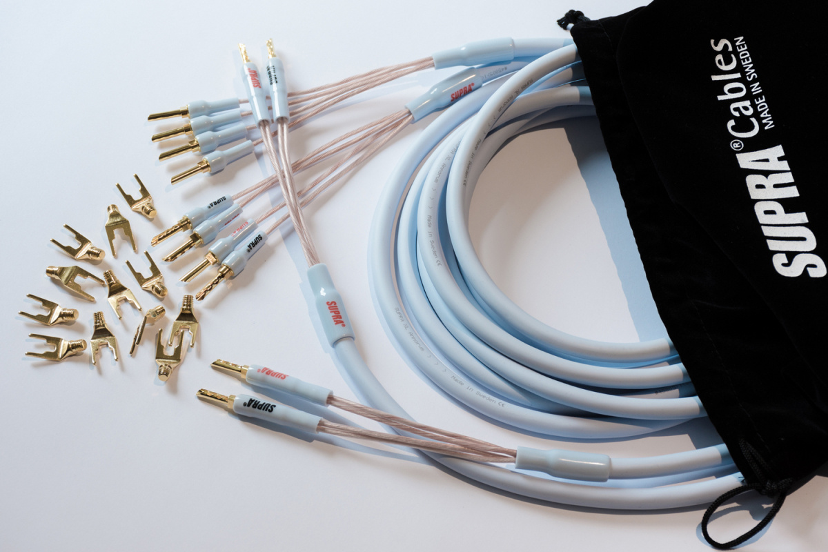Supra XL Annorum, terminerad högtalarkabel bi-wire stereopar