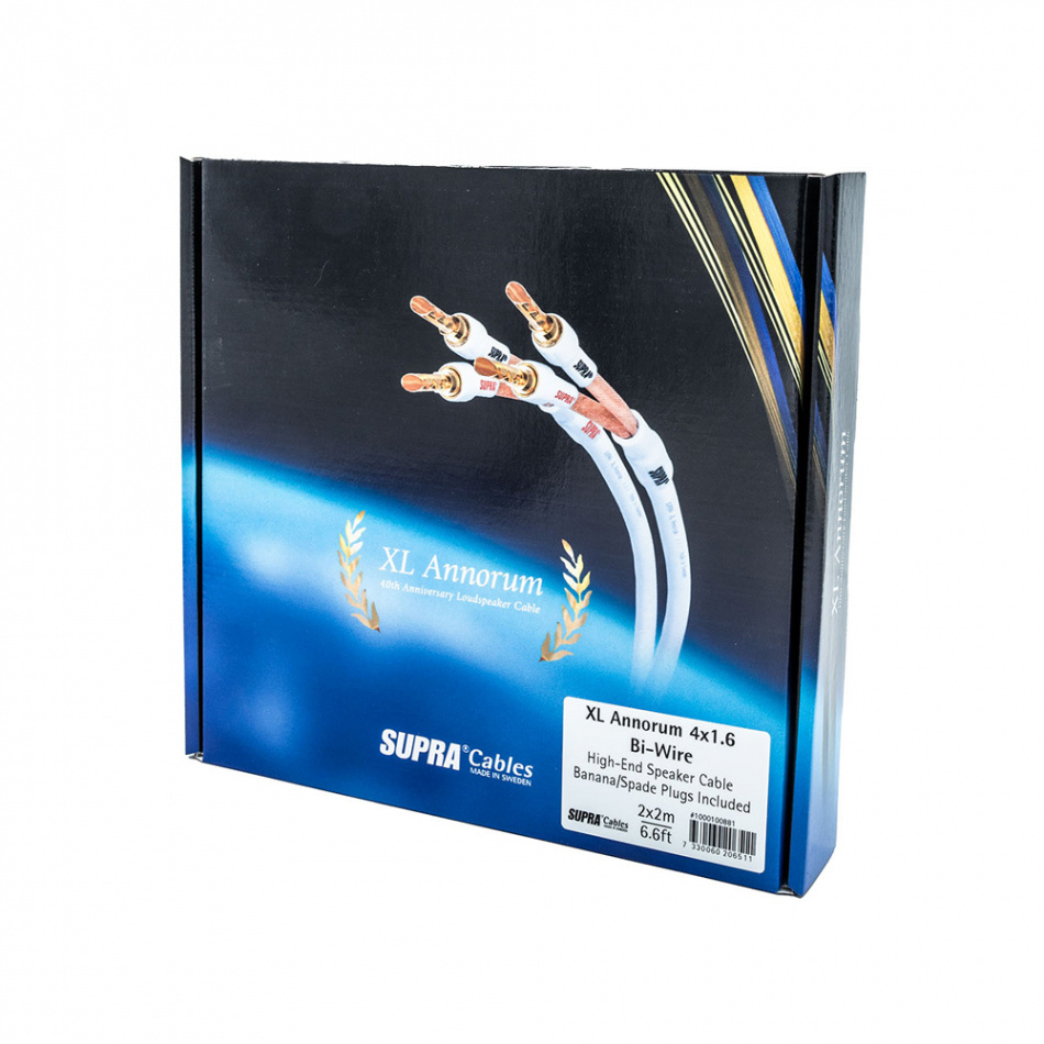 Supra XL Annorum, terminerad högtalarkabel bi-wire stereopar