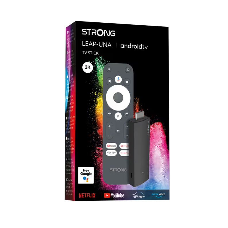 Strong LEAP-UNA Google TV Stick 2K mediaspelare med Android-TV