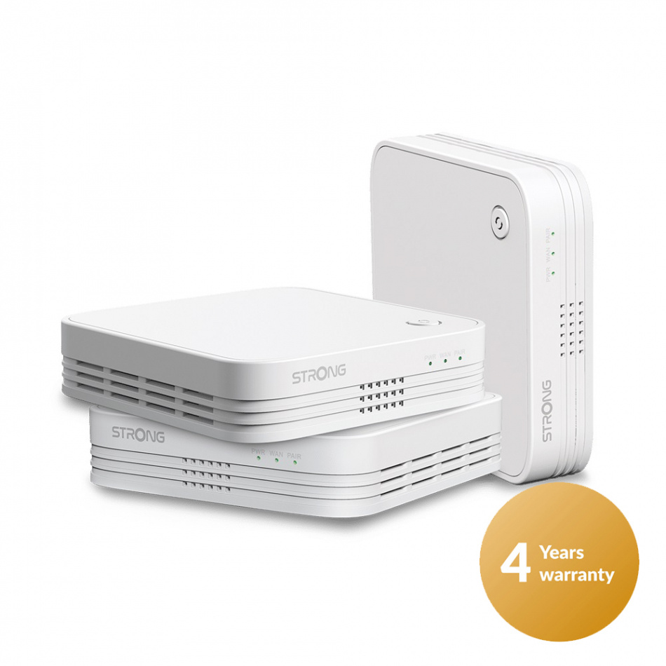 Strong Atria Mesh 1200 Home Kit, dual-band WiFi 3-pack