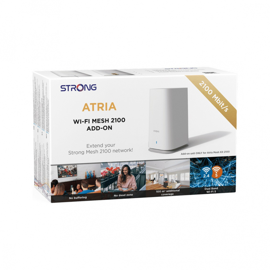 Strong Atria Mesh 2100 Add On, dual-band WiFi extranod