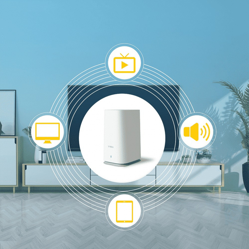 Strong Atria Mesh 2100 Add On, dual-band WiFi extranod