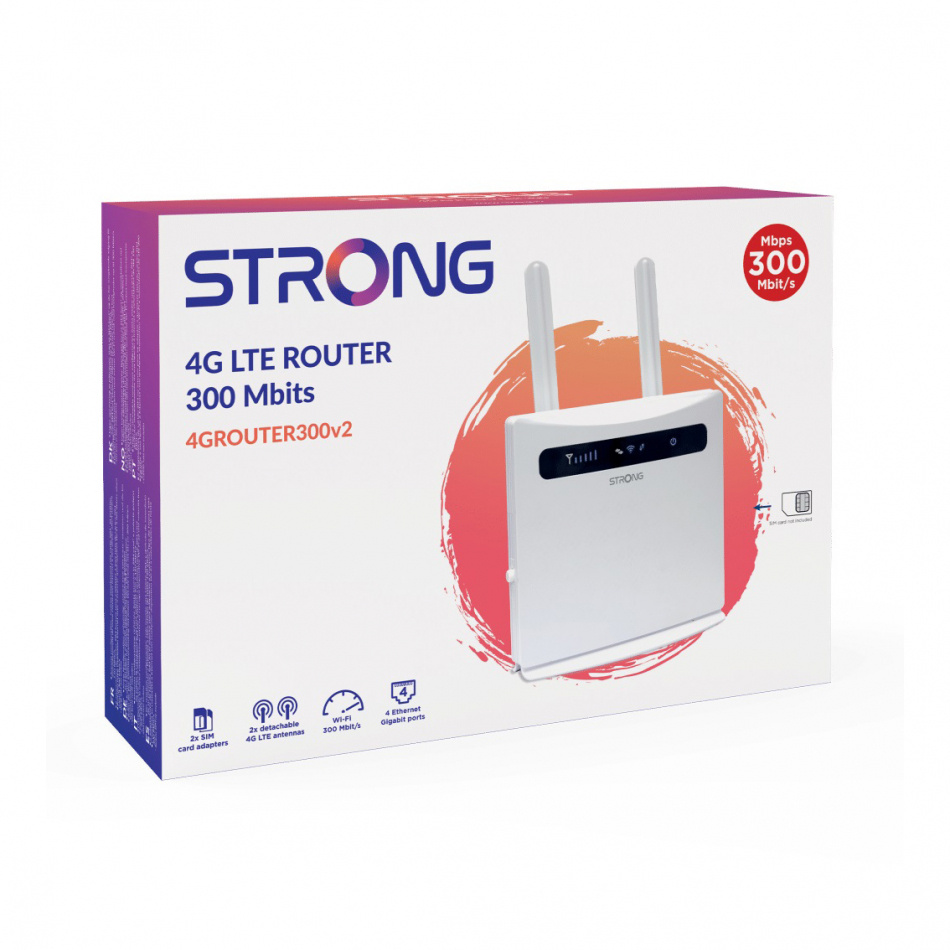 Strong Router 300 v2 trådlös 4G LTE Router 300 Mbit/s