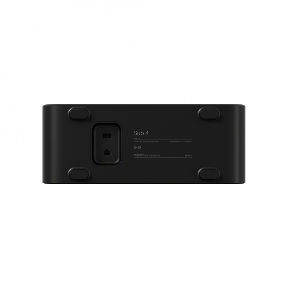 Sonos Sub (gen.4) trådlös subwoofer med Trueplay, svart