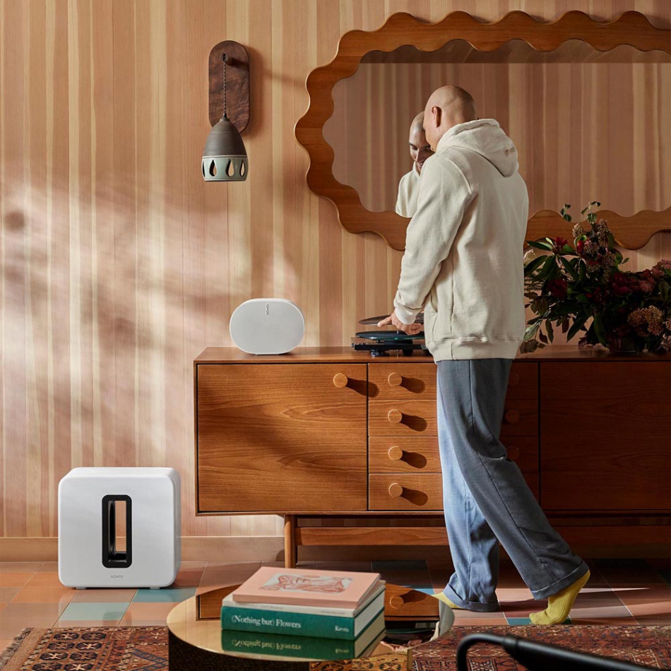 Sonos Sub (gen.4) trådlös subwoofer med Trueplay, vit