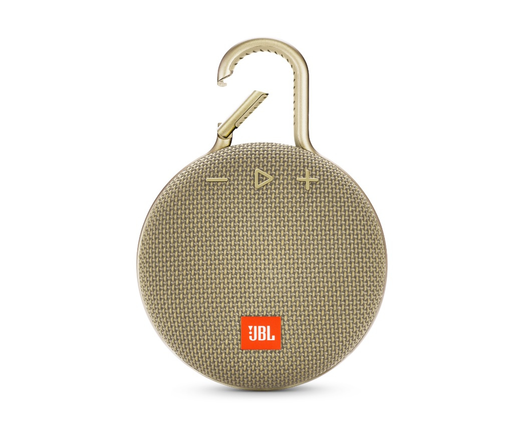 JBL Clip 3, portabel Bluetooth-högtalare, Desert Sand