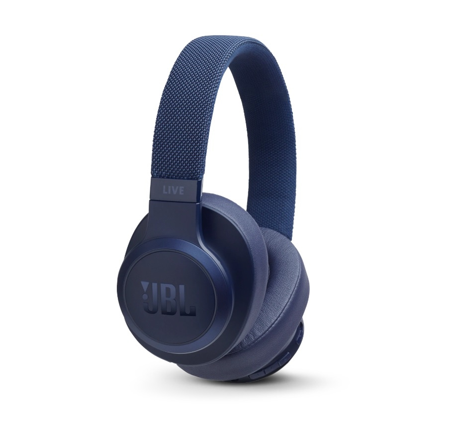 JBL LIVE 500BT Over-Ear hörlurar med röststyrning, blå