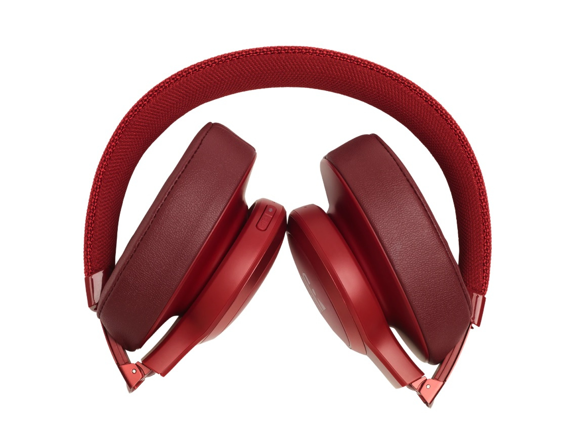 JBL LIVE 500BT Over-Ear hörlurar med röststyrning, röd