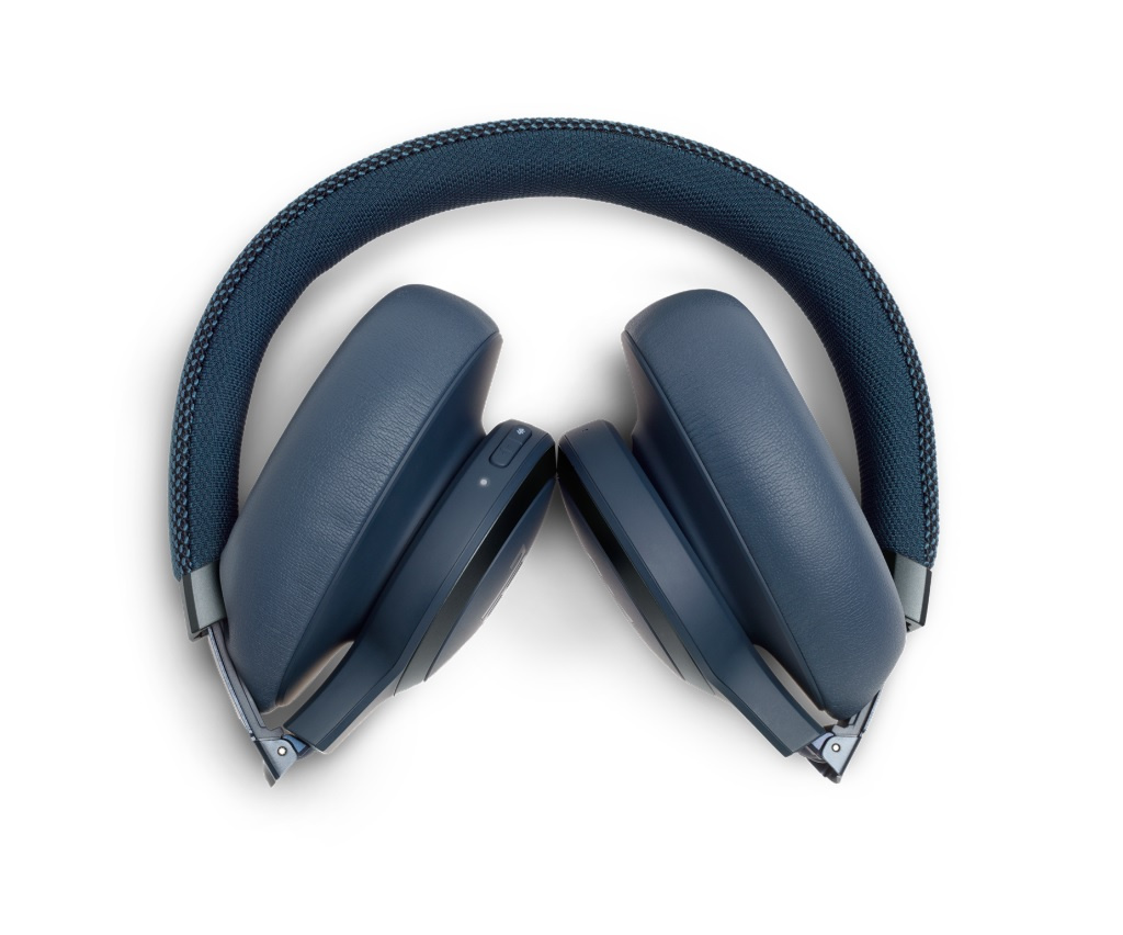 JBL LIVE 650BTNC Over-Ear hörlurar med röststyrning & brusreducering, blå