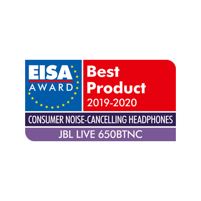 JBL LIVE 650BTNC Over-Ear hörlurar med röststyrning & brusreducering, blå