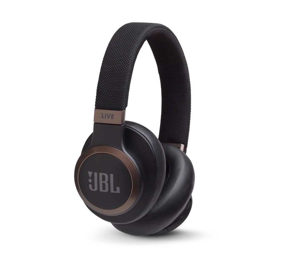 JBL LIVE 650BTNC Over-Ear hörlurar med röststyrning & brusreducering, svart