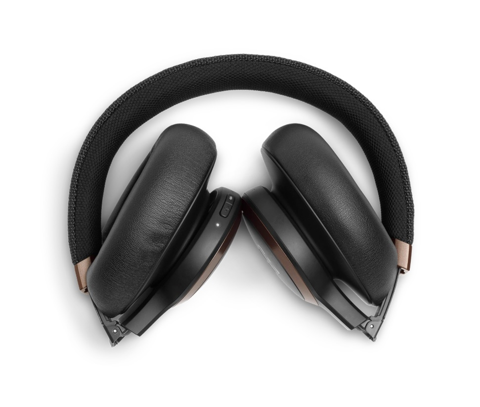 JBL LIVE 650BTNC Over-Ear hörlurar med röststyrning & brusreducering, svart