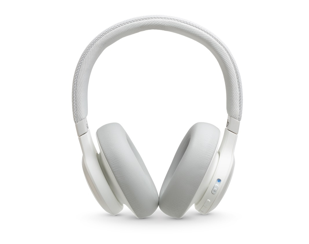 JBL LIVE 650BTNC Over-Ear hörlurar med röststyrning & brusreducering, vit