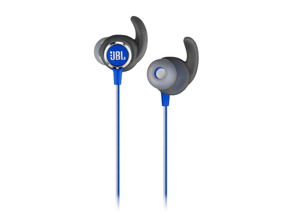 JBL Reflect Mini 2, in-ear hörlur med Bluetooth, blå