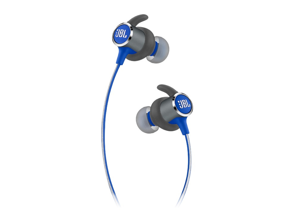 JBL Reflect Mini 2, in-ear hörlur med Bluetooth, blå