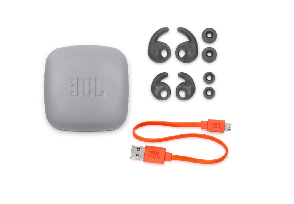 JBL Reflect Mini 2, in-ear hörlur med Bluetooth, blå