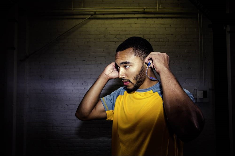 JBL Reflect Mini 2, in-ear hörlur med Bluetooth, blå