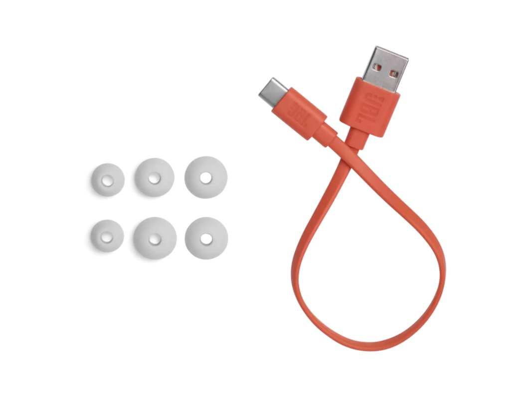 JBL Tune 115 True Wireless in-ear hörlurar med Bluetooth, vit