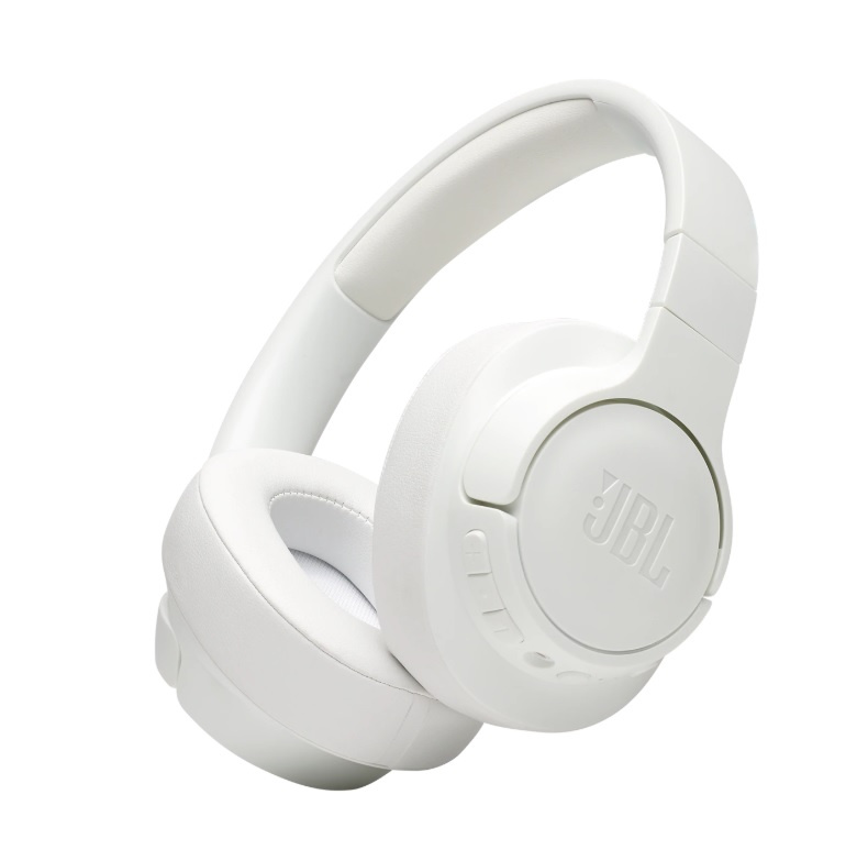 JBL Tune 750BTNC, over-ear hörlur med brusreducering, vit