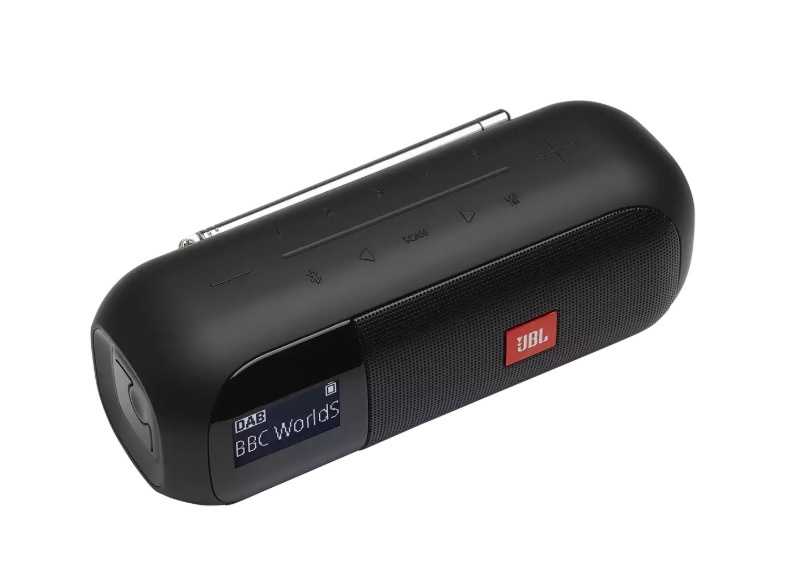 JBL Tuner 2 portabel DAB/FM-radio med Bluetooth, svart